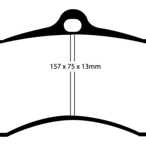 EBC 68-69 Chevrolet Camaro (1st Gen) 4.9 Bluestuff Front Brake Pads