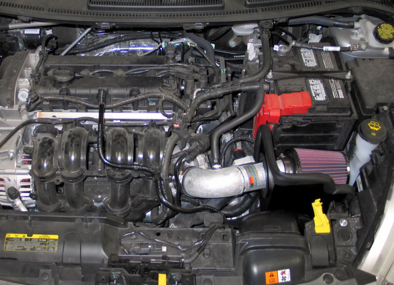 K&N 11-12 Ford Fiesta 1.6L L4 Silver Typhoon Performance Intake - Image 3