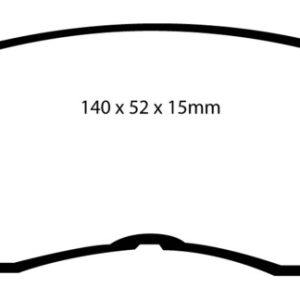 EBC 91-92 Toyota MR2 2.0 Turbo Redstuff Front Brake Pads