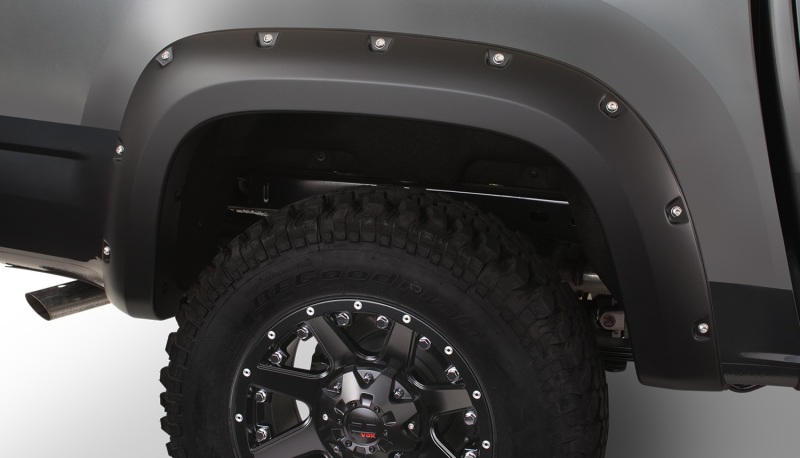 Bushwacker 15-18 GMC Canyon (Excl. ZR2) Fleetside Pocket Style Flares 2pc 74.0in Bed - Black - Image 2