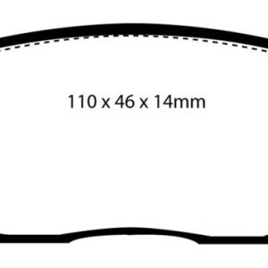 EBC 90-93 Geo Storm 1.6 Redstuff Front Brake Pads