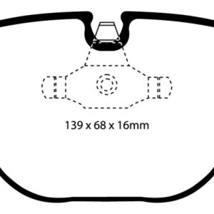 EBC 08-10 BMW M3 4.0 (E90) Yellowstuff Rear Brake Pads