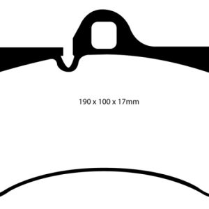 EBC 04-07 Porsche Cayenne 3.2 Yellowstuff Front Brake Pads