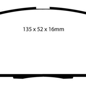 EBC 07-11 Acura CSX (Canada) 2.0 Type S Yellowstuff Front Brake Pads
