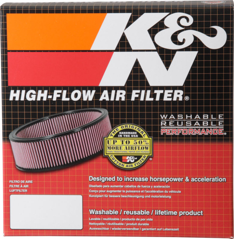 K&N Marine Engine Flame Arrestor 5-1/8in Flange / 8in ID x 9in OD / 2.75in Height - Image 4