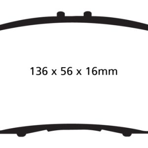 EBC 10+ Honda CR-Z 1.5 Hybrid Greenstuff Front Brake Pads