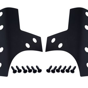 Kentrol 07-18 Jeep Wrangler JK Windshield Support Overlays Pair - Textured Black
