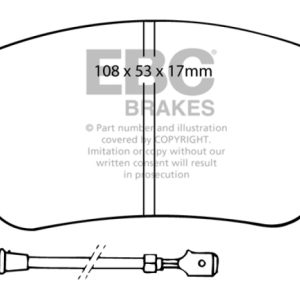 EBC 75-81 Lancia Beta 1.8L Greenstuff Front Brake Pads
