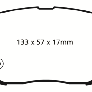 EBC 10-14 Hyundai Sonata 2.0 Turbo Greenstuff Front Brake Pads