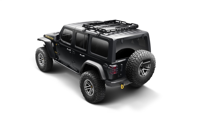 Bushwacker 18-21 Jeep Wrangler JL (2-Door & 4-Door) Flat Style Flares 4pc - Black - Image 8