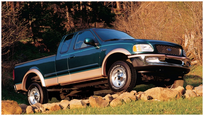 Bushwacker 97-03 Ford F-150 Styleside Extend-A-Fender Style Flares 2pc 96.0/78.0in Bed - Black - Image 2