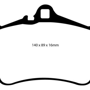 EBC 03-05 Porsche 911 (996) (Cast Iron Rotor only) 3.6 Carrera 4S Bluestuff Front Brake Pads