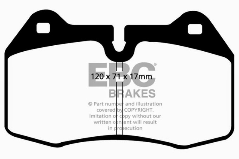 EBC 94-99 BMW M5 3.8 (E34) Redstuff Front Brake Pads - Image 6