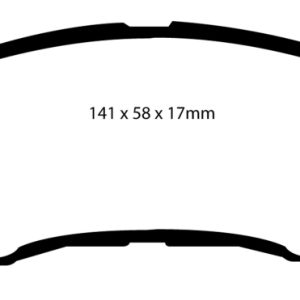 EBC 14+ Nissan Juke 1.6 Turbo Nismo RS Greenstuff Front Brake Pads