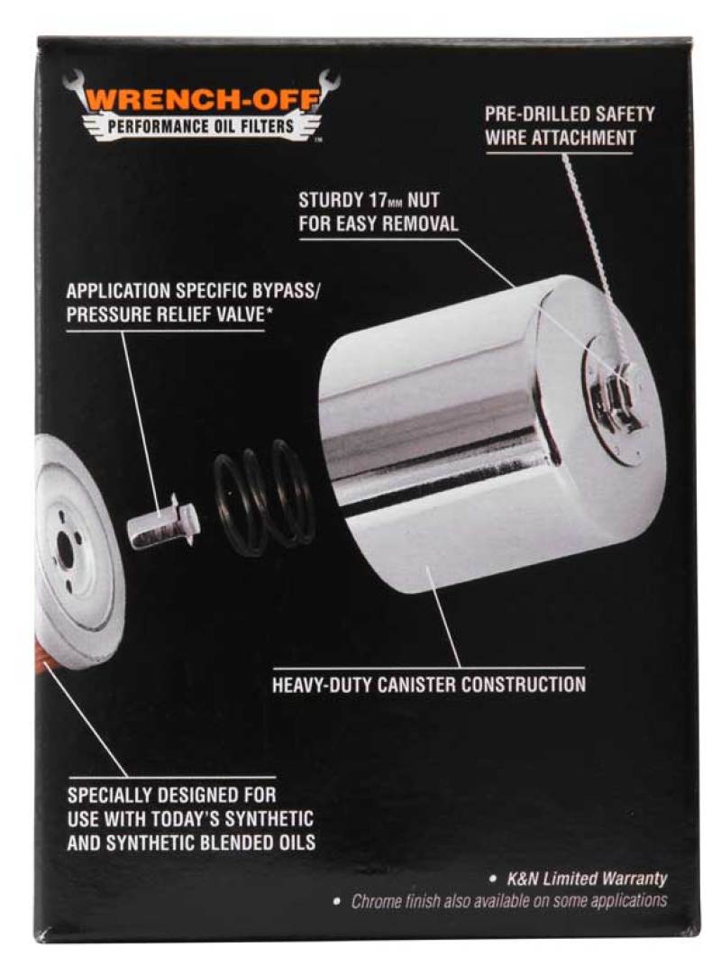 K&N Harley-Davidson / Buell 3in OD x 4.063in H Black Oil Filter - Image 10