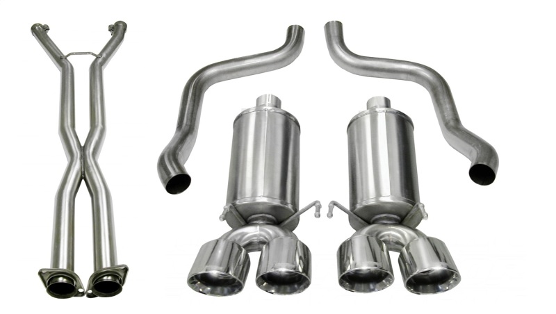 Corsa 2009-2013 Chevrolet Corvette C6 6.2L V8 Polished Xtreme Axle-Back Exhaust