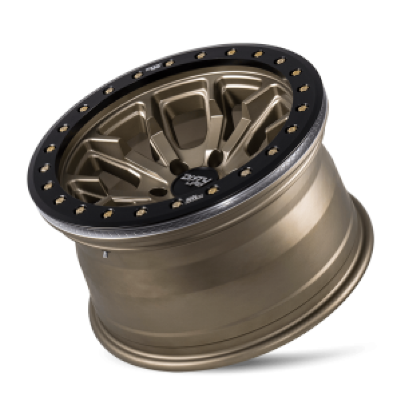 Dirty Life 9303 DT-1 17x9/8x165.1 BP/-12mm Offset/130.8mm Hub Satin Gold Wheel - Beadlock - Image 3