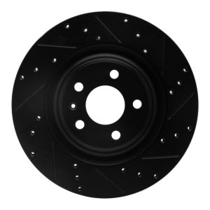 DFC 08-25 Audi SQ5 Sportback Rear Right Drilled & Slotted Black Brake Rotor