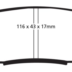 EBC 08+ Lexus LX570 5.7 Yellowstuff Rear Brake Pads
