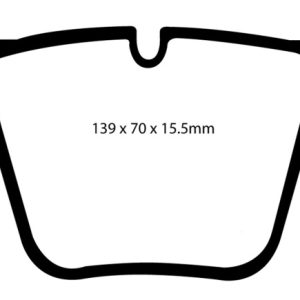 EBC 07-11 Mercedes-Benz CL63 AMG 6.2 Redstuff Front Brake Pads