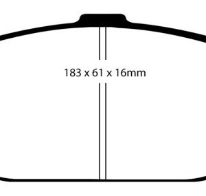 EBC 99-04 Ford Mustang 3.8 Yellowstuff Front Brake Pads