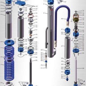 King Shocks Cyl ID EC Smooth Plated 9in 12.887
