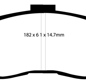 EBC 98-02 Chevrolet Camaro (4th Gen) 3.8 Bluestuff Front Brake Pads