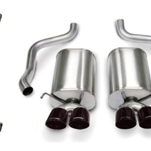 Corsa 2005-2007 Chevrolet Corvette C6 6.0L V8 Black Sport Axle-Back Exhaust