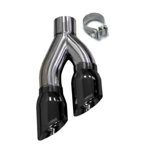 Corsa 1999-2006 Universal Stainless Steel Twin 4.0in Black PVD Pro-Series Tip