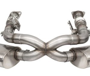 Corsa 2020-25 Corvette C8 3in Valved Cat-Back 4.5in Pol Quad Tips - Fits Factory Perf Exhaust w/ AFM
