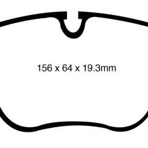 EBC 10-14 BMW X5 4.4 Twin Turbo (50) Redstuff Front Brake Pads