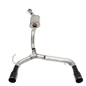 Corsa 21-25 Ford Bronco 2.3L 2-Door 2.75in Cat-Back Dual Rear Exhaust w/ 4in Straight-Cut Black Tips