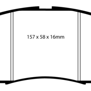 EBC 06-09 Infiniti FX35 3.5 Greenstuff Front Brake Pads