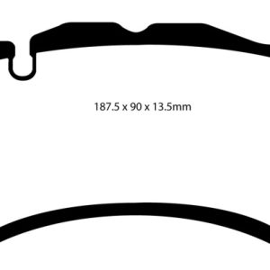 EBC 08-13 Mercedes-Benz C63 AMG (W204) 6.2 Redstuff Front Brake Pads