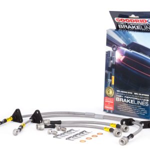 Goodridge 89-91 Honda Civic/CRX (w/Rear Drum) Stainless Steel Brake Line Kit