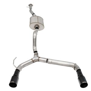 Corsa 21-25 Ford Bronco 2.7L 4-Door 2.75in Cat-Back Dual Rear Exhaust w/ 4in Straight-Cut Black Tips