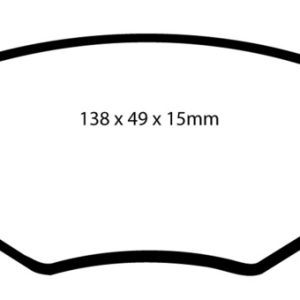 EBC 86-93 Volkswagen Cabriolet 1.8 Redstuff Front Brake Pads