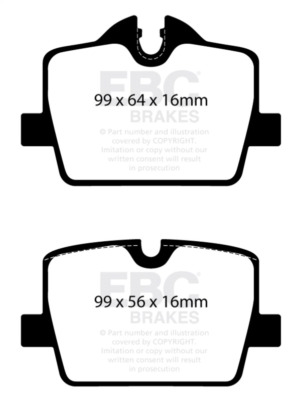 EBC 2019+ BMW Z4 G29 2.0T Bluestuff Rear Brake Pads - Image 7