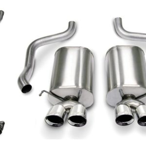 cor14169 Corsa 2005-2007 Chevrolet Corvette C6 6.0L V8 Polished Sport Axle-Back Exhaust