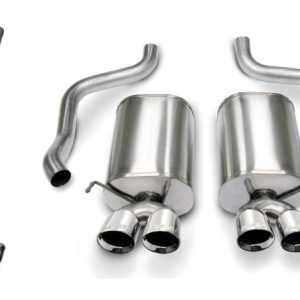 Corsa 2005-2007 Chevrolet Corvette C6 6.0L V8 Polished Sport Axle-Back Exhaust