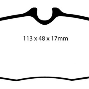 EBC 05-10 Ford Mustang 4.0 Bluestuff Rear Brake Pads