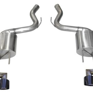 Corsa 18-23 Ford Mustang 5.0L V8 3in Sport Axle-Back Dual Rear Exit w/ 4in Black PVD Pro-Series Tips