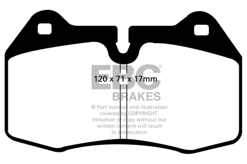 EBC 94-99 BMW M5 3.8 (E34) Redstuff Front Brake Pads - Image 3