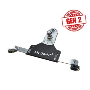 Gen-Y 18-19 GM Short/Long Bed GoosePuck II 5in Offset Ball Puck Mount 25K TW w/Safety Chain Anchors
