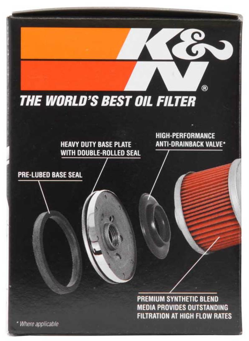 K&N Harley-Davidson 3in OD x 4.063in H Chrome Oil Filter - Image 8