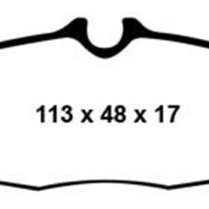 EBC 05-10 Ford Mustang 4.0 Redstuff Rear Brake Pads