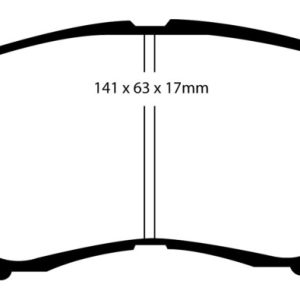 EBC 92-96 Lexus ES300 3.0 Yellowstuff Front Brake Pads