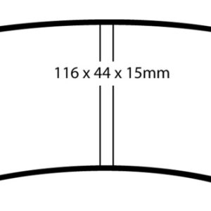EBC 10+ Lexus GX460 4.6 Greenstuff Rear Brake Pads