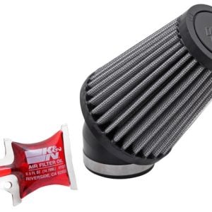K&N Universal Rubber Filter Round Tapered 3in Base OD x 2in Top OD x 4in H - 73-78 Honda ATC90