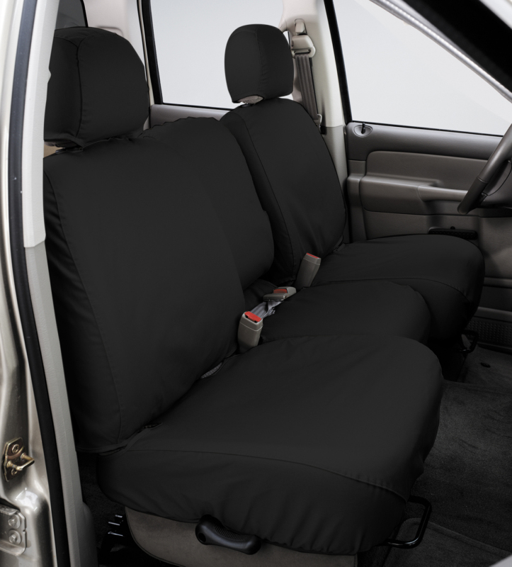 Covercraft 20-21 Dodge RAM Polycotton SeatSaver Custom Front Row Seat Covers - Charcoal - Image 2